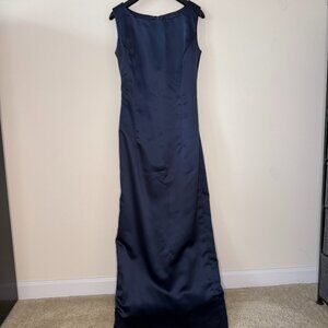 Michelangelo Navy Blue Sleeveless Formal Maxi Dress Size 4